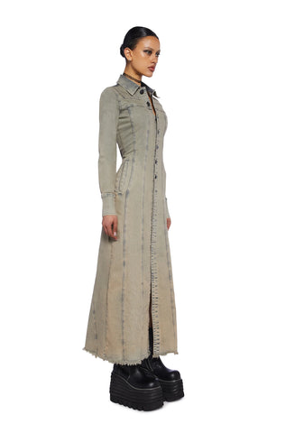 Trinity Trench Maxi Dress