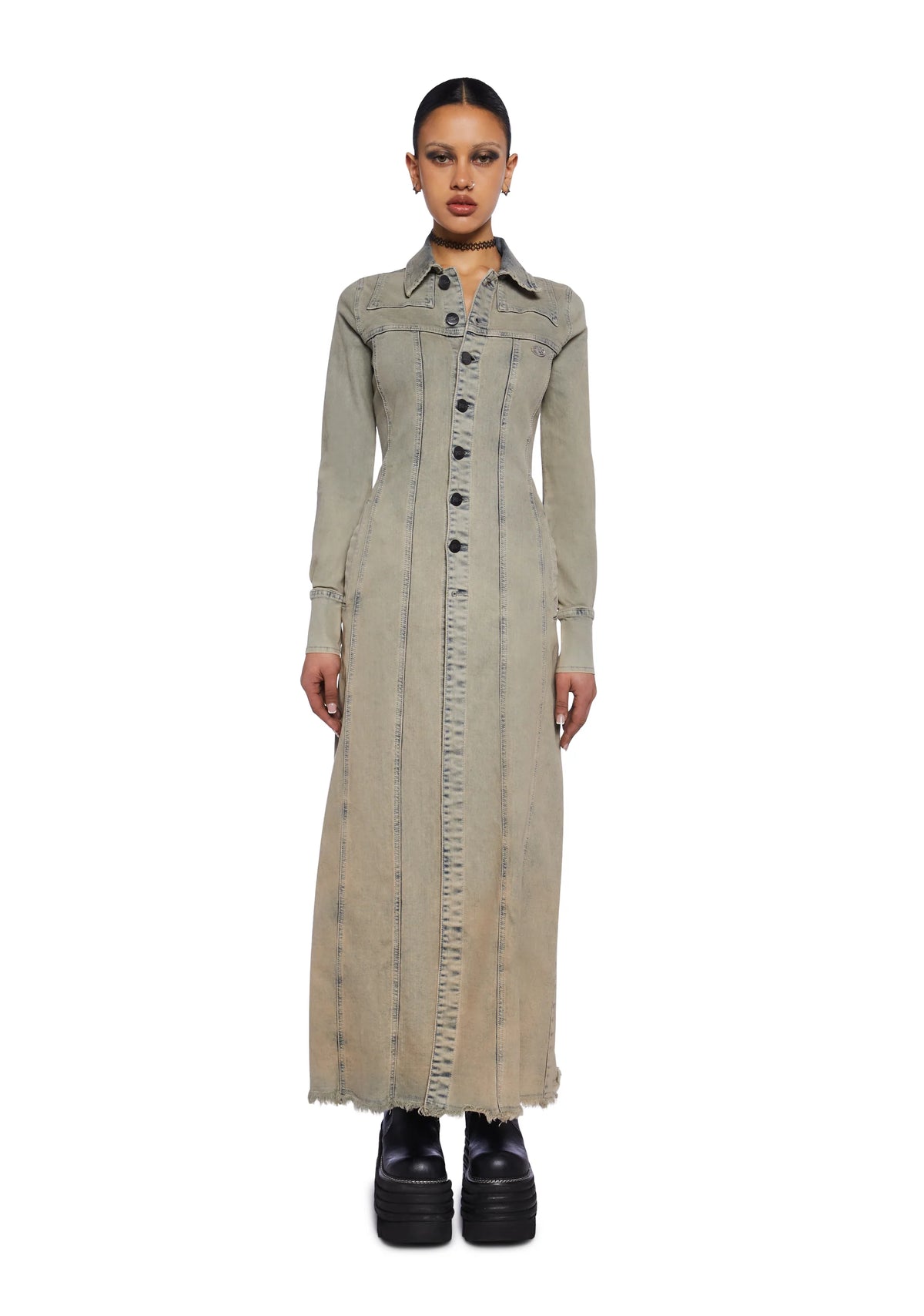 Trinity Trench Maxi Dress