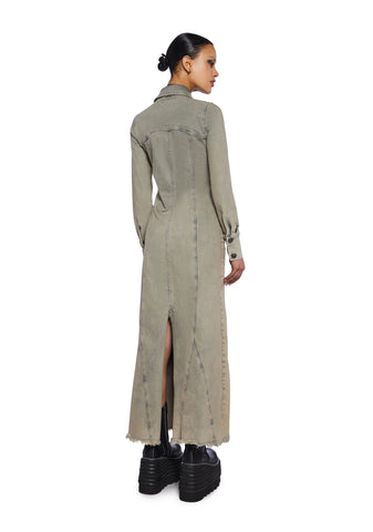 Trinity Trench Maxi Dress