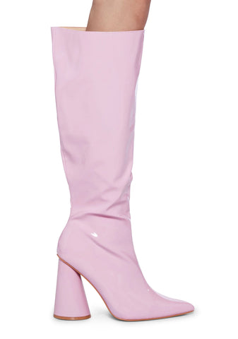 Work It Knee High Boots - Pink