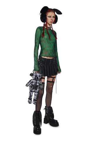 Rebel Calling Long Sleeve Top - Green