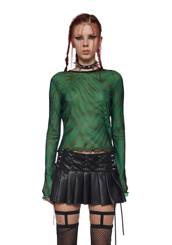 Rebel Calling Long Sleeve Top - Green
