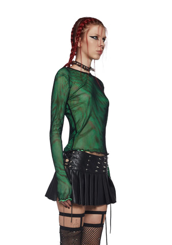 Rebel Calling Long Sleeve Top - Green