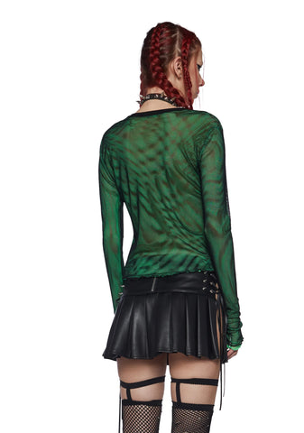 Rebel Calling Long Sleeve Top - Green