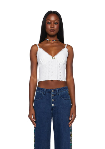 Always Right Cardigan Set - White