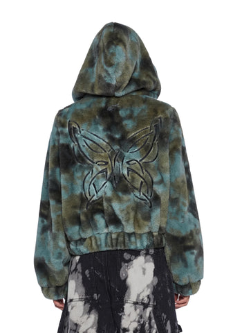 Mythical Memories Faux Fur Hoodie
