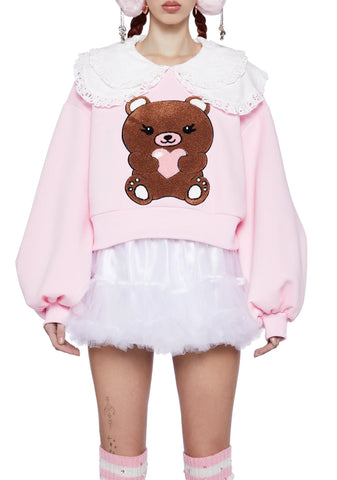 Snuggle Up Collared Sweatshirt