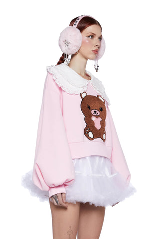 Snuggle Up Collared Sweatshirt