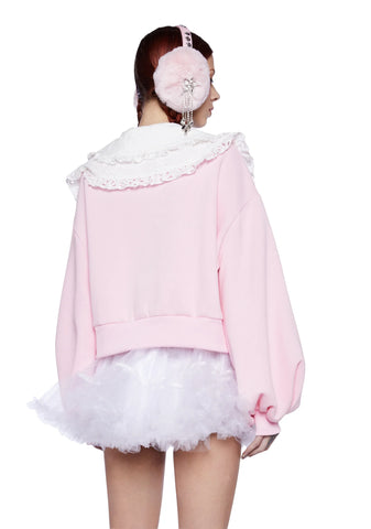 Snuggle Up Collared Sweatshirt