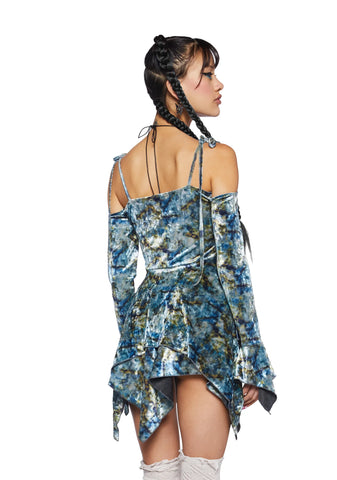 F is For Fairies Handkerchief Dress - Tie Dye Velvet