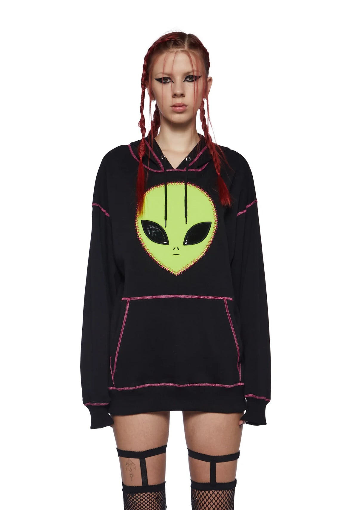 Alien Antics Graphic Hoodie