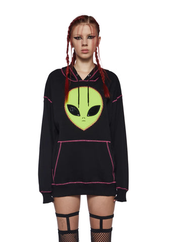 Alien Antics Graphic Hoodie