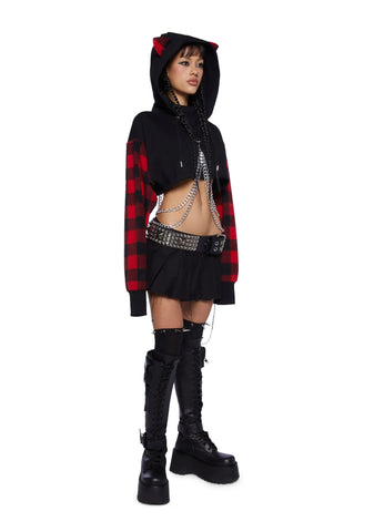 Turning Tails Cropped Hoodie