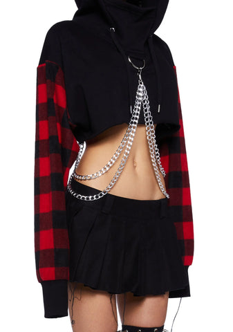 Turning Tails Cropped Hoodie