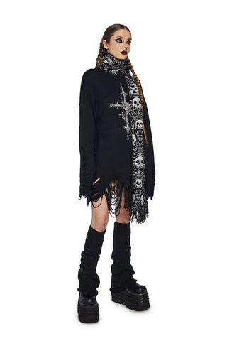 Trading Nightmares Knit Scarf