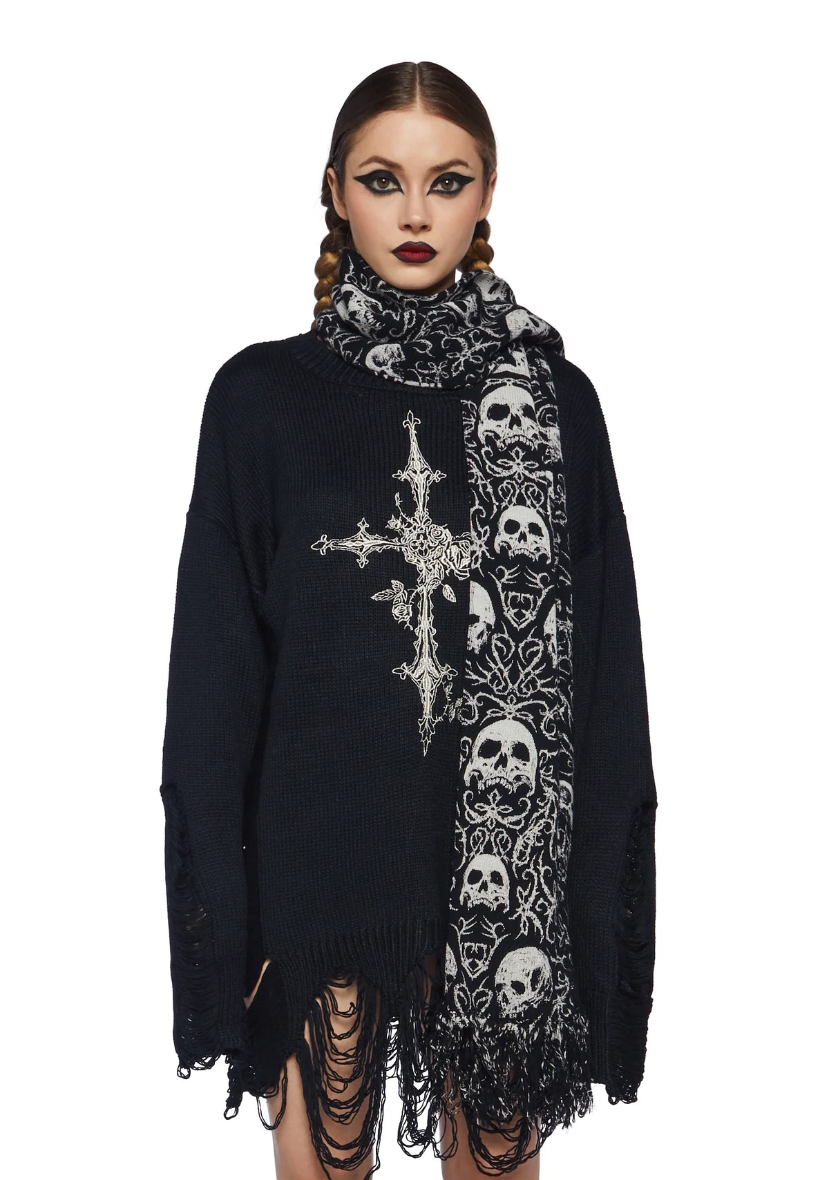 Trading Nightmares Knit Scarf