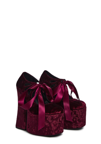 Decadent Vision Platform Mary Janes