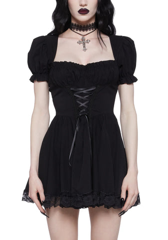 Hazy Haunting Mini Dress