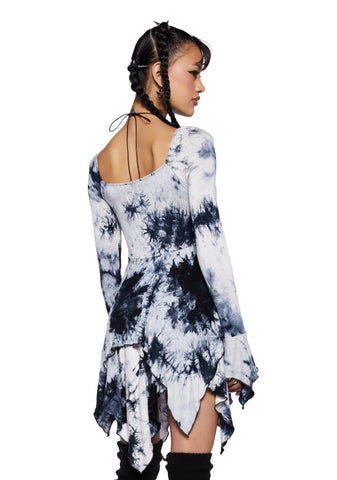 F is For Fairies Full-Sleeve Handkerchief Dress