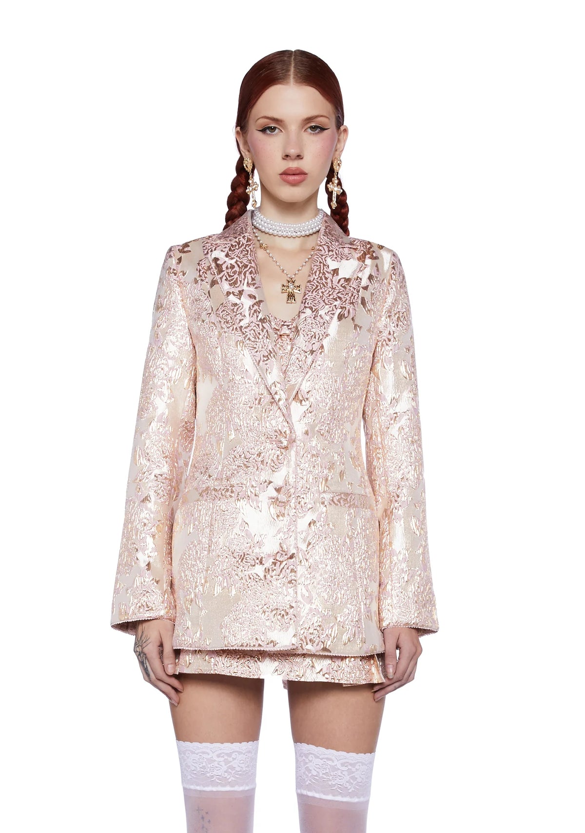 Eternal Elegance Brocade Blazer