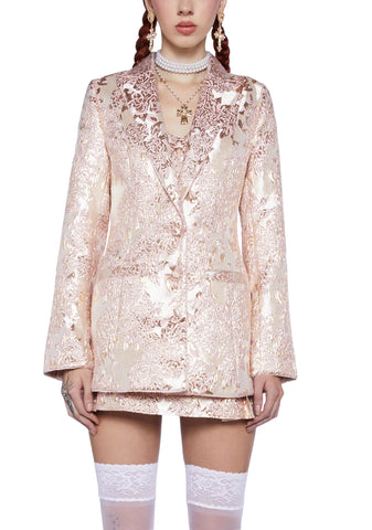 Eternal Elegance Brocade Blazer