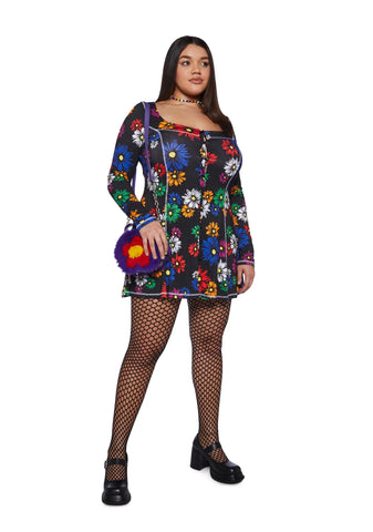 Plus Botanic Bliss Mini Dress