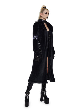 Nocturnal Nirvana Faux Fur Duster