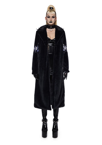 Nocturnal Nirvana Faux Fur Duster