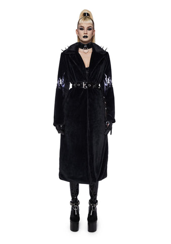 Nocturnal Nirvana Faux Fur Duster