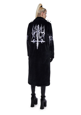 Nocturnal Nirvana Faux Fur Duster