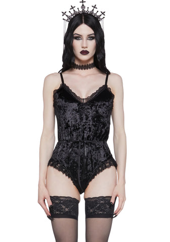 Cryptic Thirst Velvet Romper