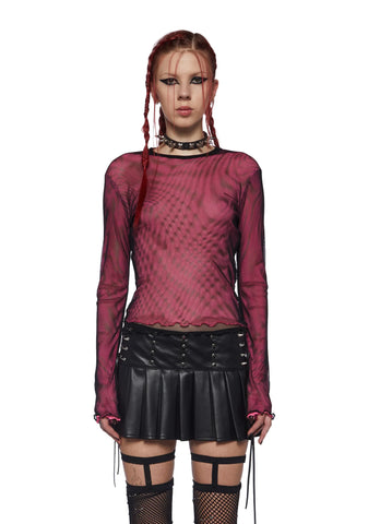 Rebel Calling Long Sleeve Top - Pink