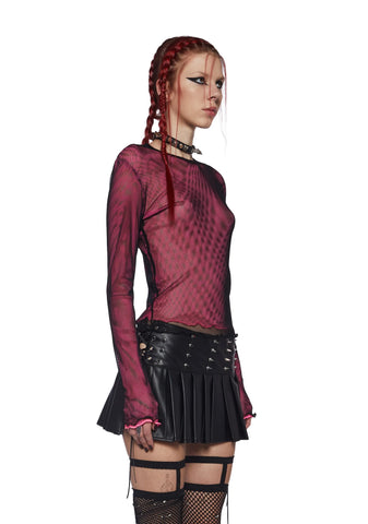 Rebel Calling Long Sleeve Top - Pink