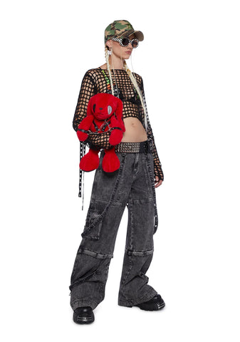 Dual Delight Convertible Jeans - Gray