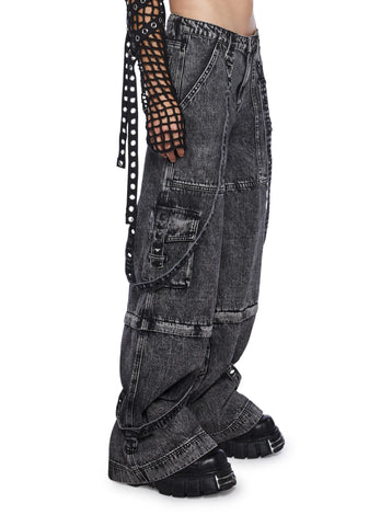 Dual Delight Convertible Jeans - Gray