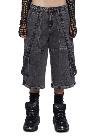 Dual Delight Convertible Jeans - Gray