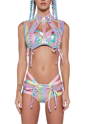 Rude Awakening Harness Bra Top - Fairy
