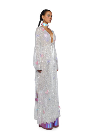 Electric Daze Sequin Duster - Butterfly Supreme
