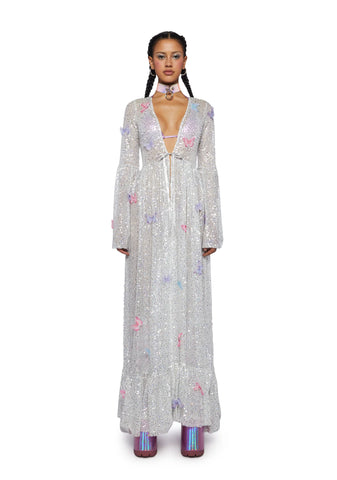 Electric Daze Sequin Duster - Butterfly Supreme
