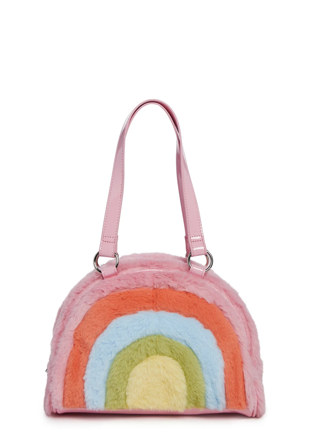 Spectrum Creamsicle Faux Fur Handbag