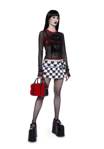 Peculiar Girl Mesh Top