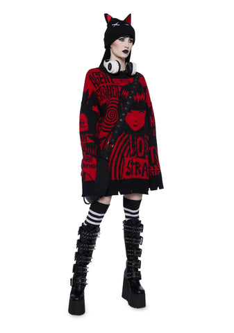 Underground Rockstar Intarsia Sweater
