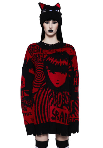 Underground Rockstar Intarsia Sweater