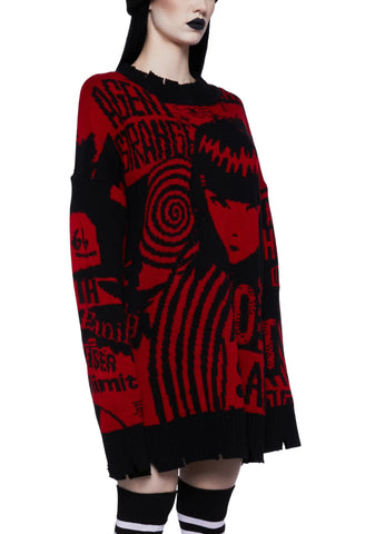 Underground Rockstar Intarsia Sweater