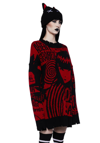 Underground Rockstar Intarsia Sweater