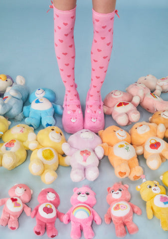 Love Alot Platform Mary Janes- Pink