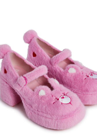 Love Alot Platform Mary Janes- Pink