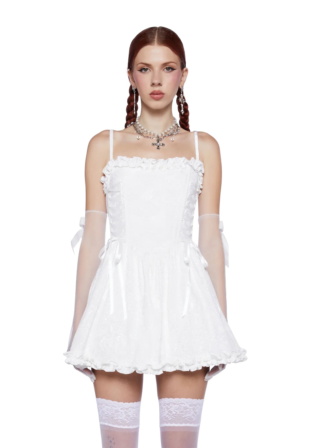 Sweet Icing Corset Dress - White