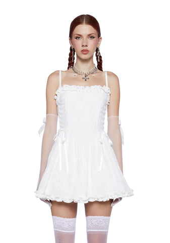 Sweet Icing Corset Dress - White
