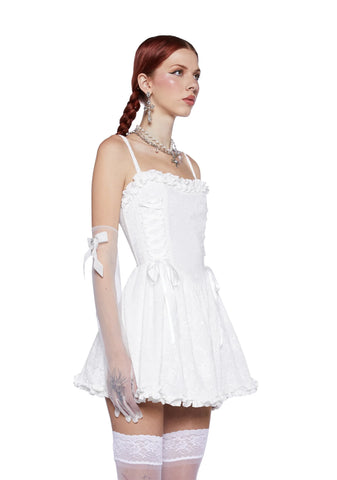 Sweet Icing Corset Dress - White